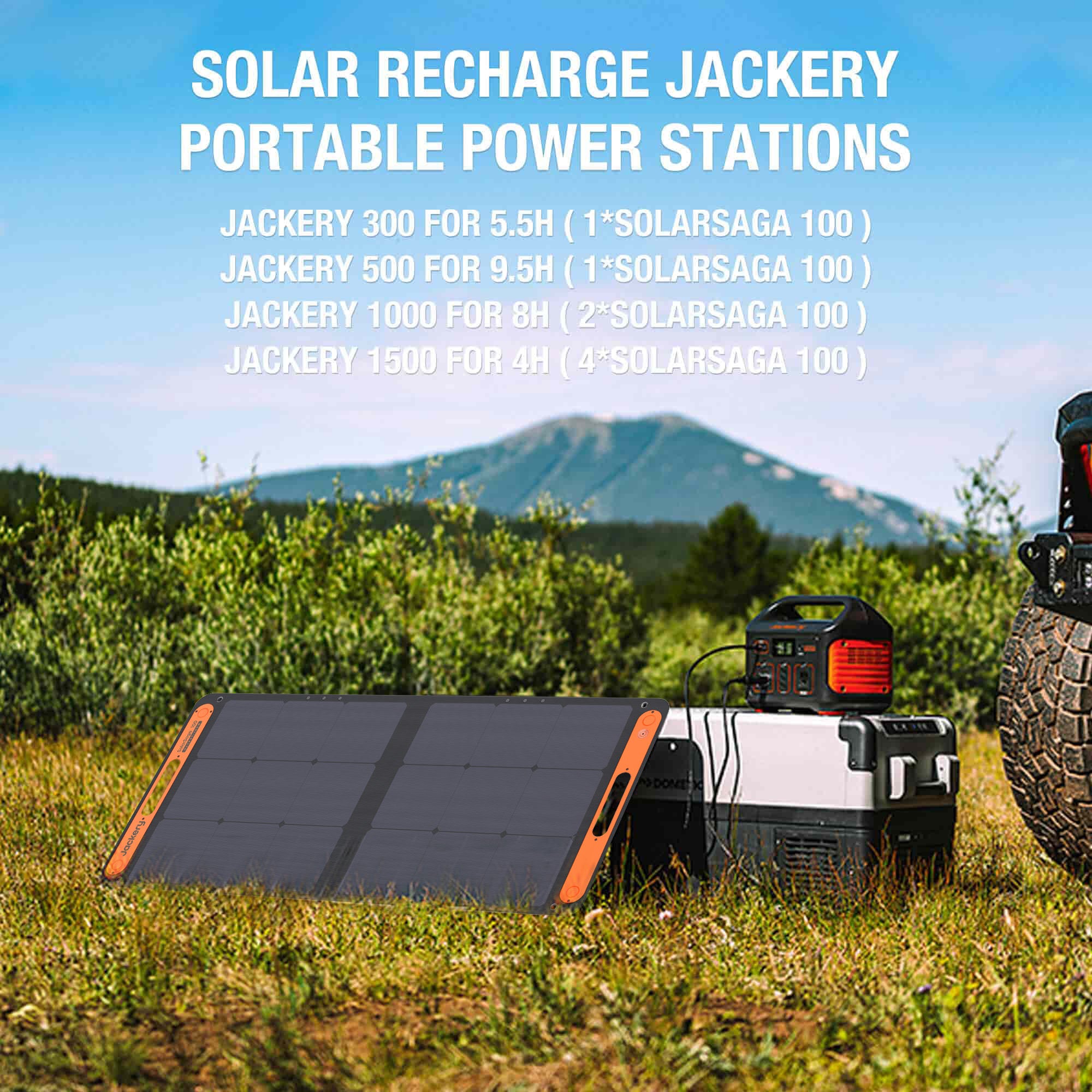 Jackery SolarSaga 100W Solar Panel (Refurbished) 5 Jackery SolarSaga 100W Solar Panel (Refurbished)