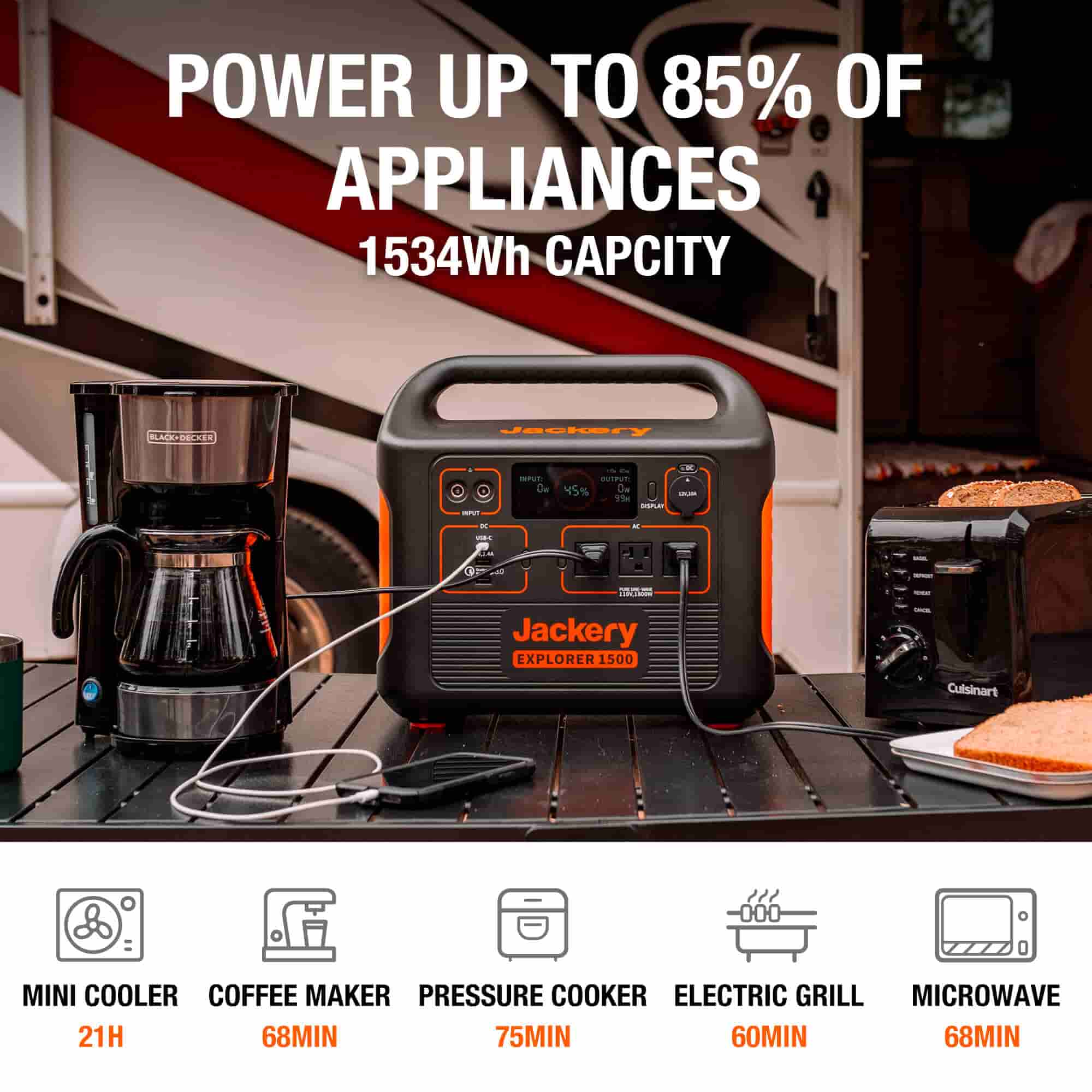 Jackery Explorer 1500 Portable Power Station (Refurbished) 2 Jackery Explorer 1500 Portable Power Station (Refurbished)