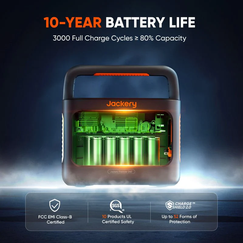 Jackery Solar Generator 240 v2 (Refurbished) 8 Jackery Solar Generator 240 v2 (Refurbished)